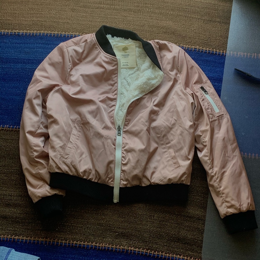 Tucker Tate Pink Bomber Jacket
